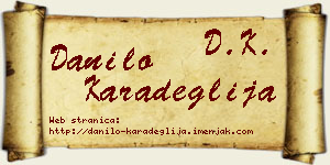 Danilo Karadeglija vizit kartica